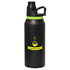 WB8902-SAHARA QUENCHER 945 ML. (32 FL. OZ.) WATER BOTTLE-Lime Green Silicone band